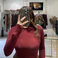 Maglia Manuela a collo alto Bordo