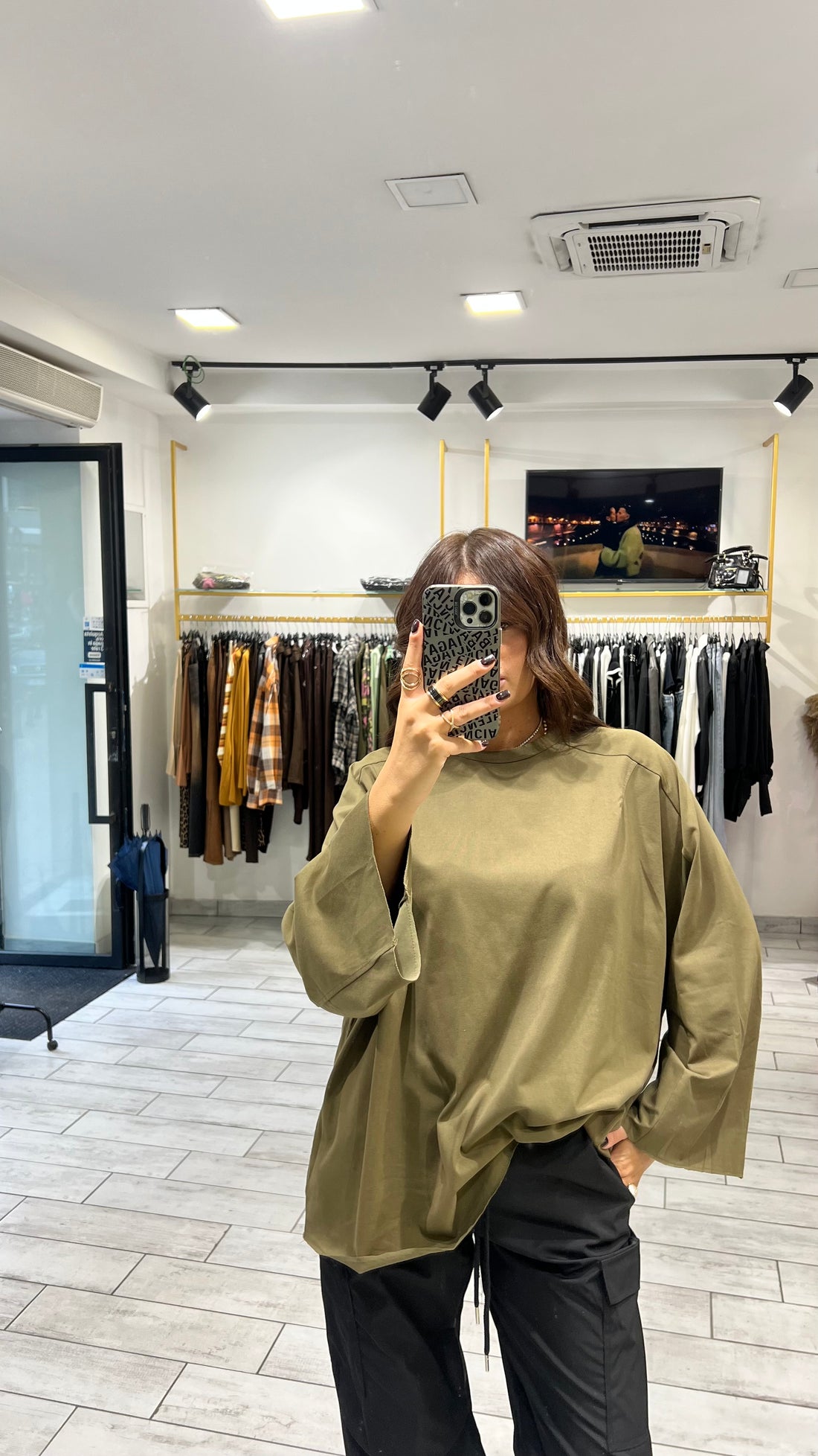 Maxi Shirt Itta Verde Militare