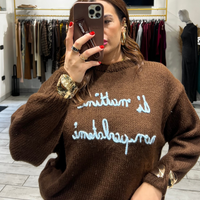 Maglione Arwen Marrone