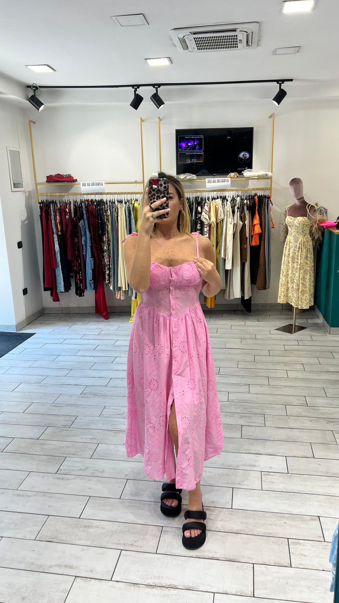 Dress San Gallo Rosa