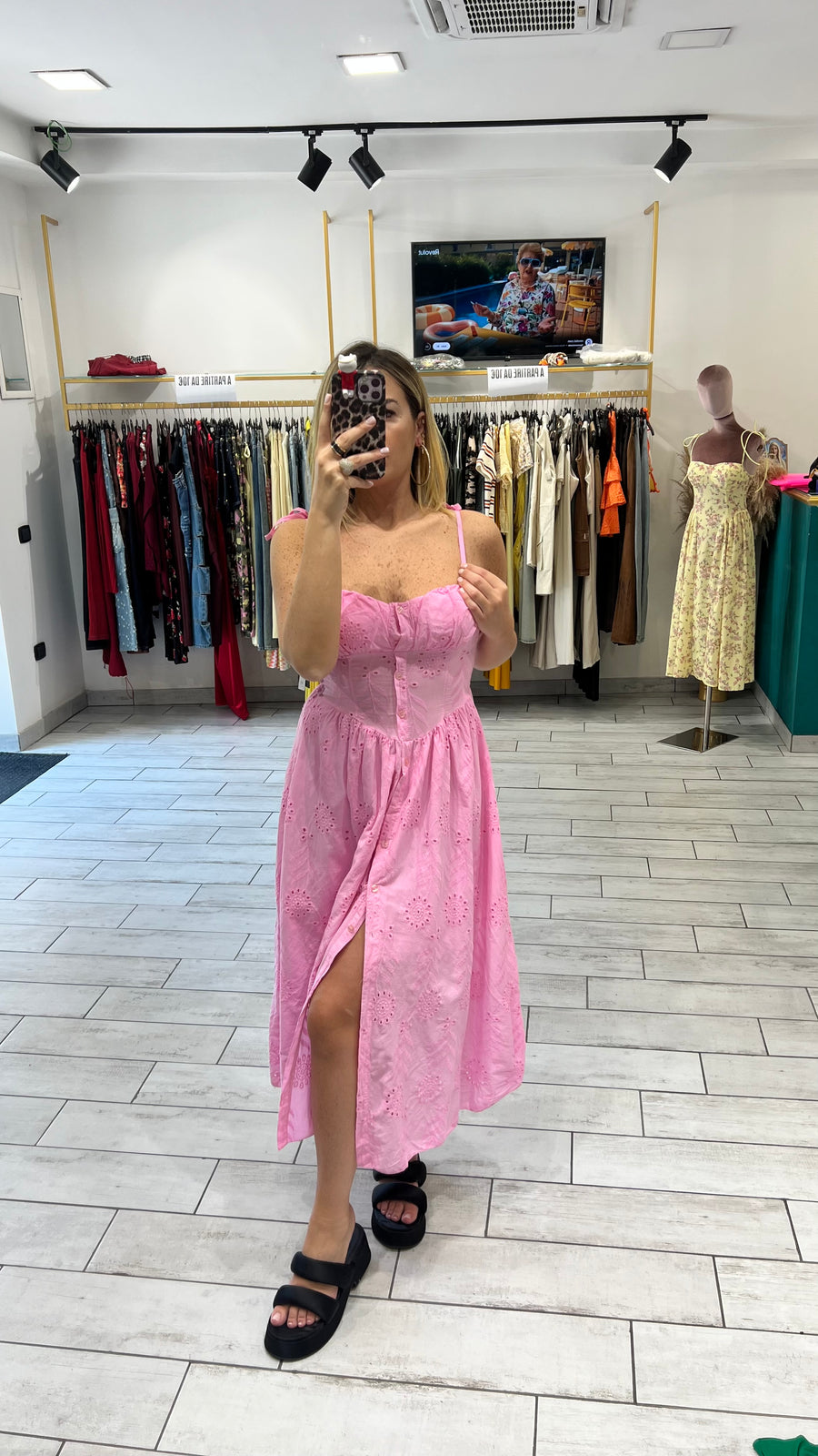 Dress San Gallo Rosa