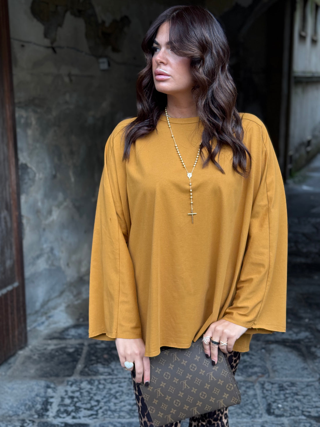 Maxi Shirt Itta Senape