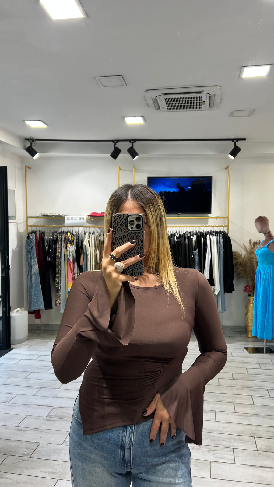 Maglia Answer Marrone