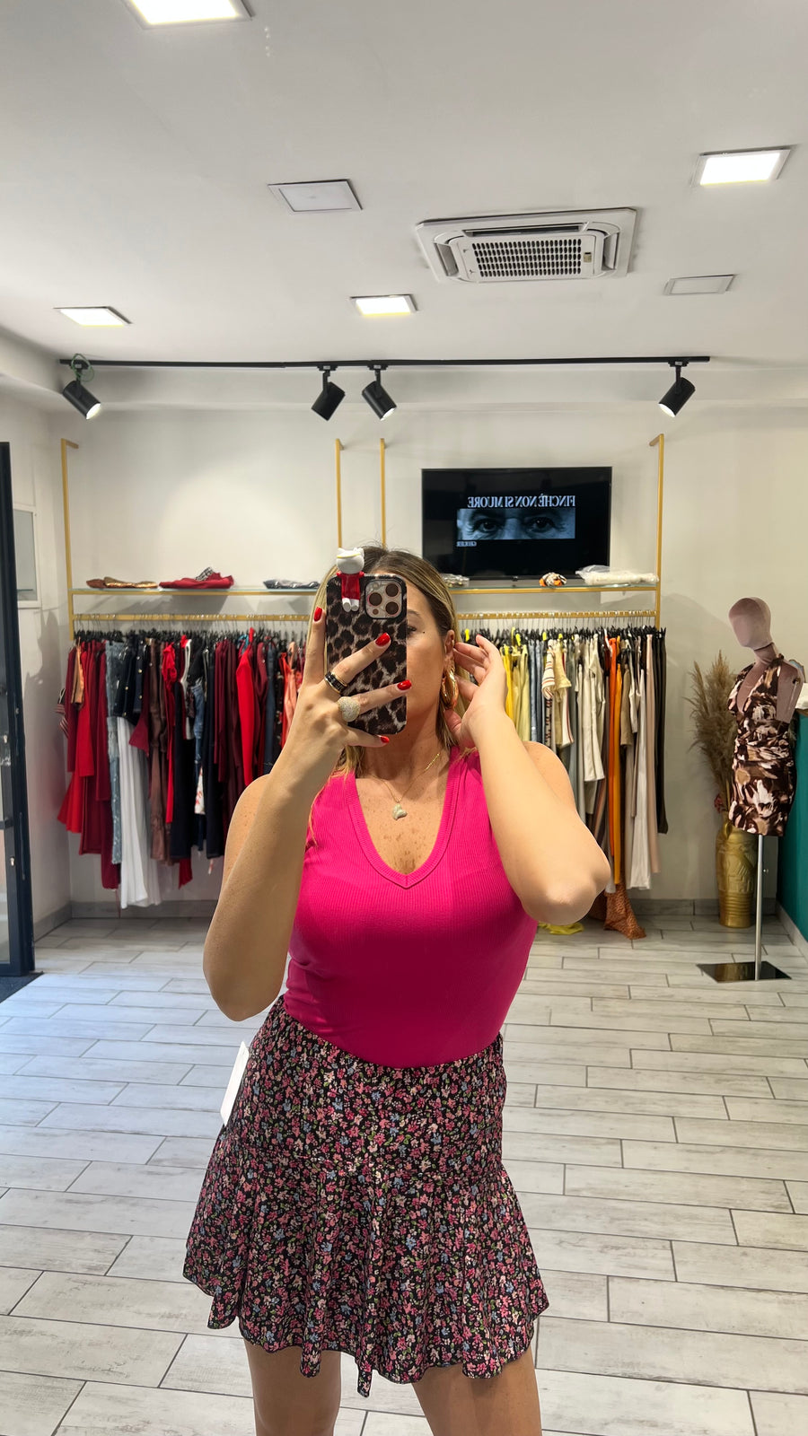 Canotta Cinco Fucsia