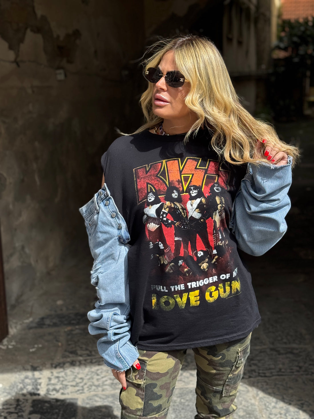 T-Shirt Rock Kiss Love Gun Levi’s