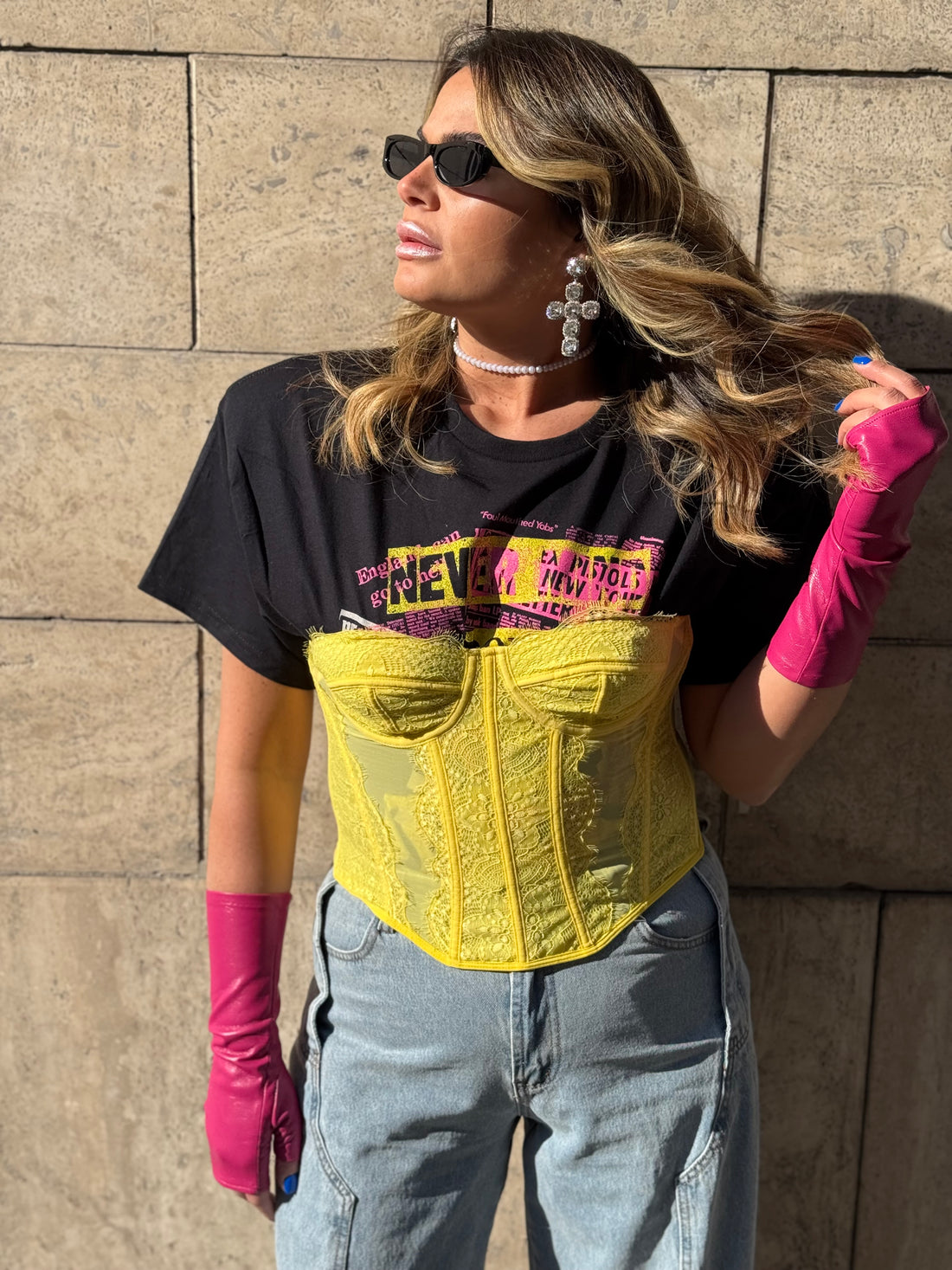 Set T-Shirt Rock Sex Pistols con Bustino