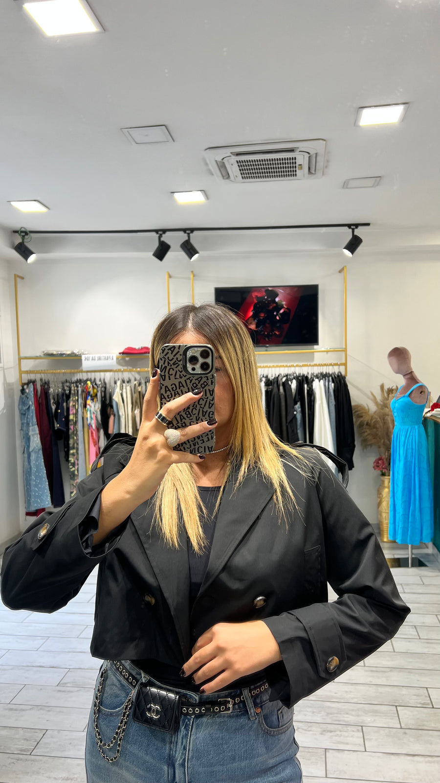 Trench Crop Mity Nero