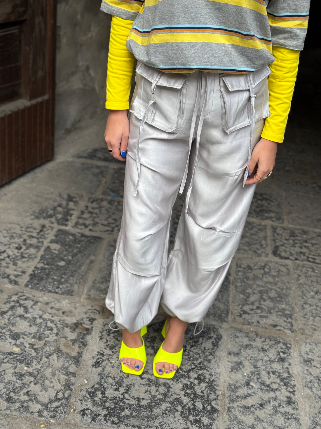 Pantalone Cargo Farah Grigio
