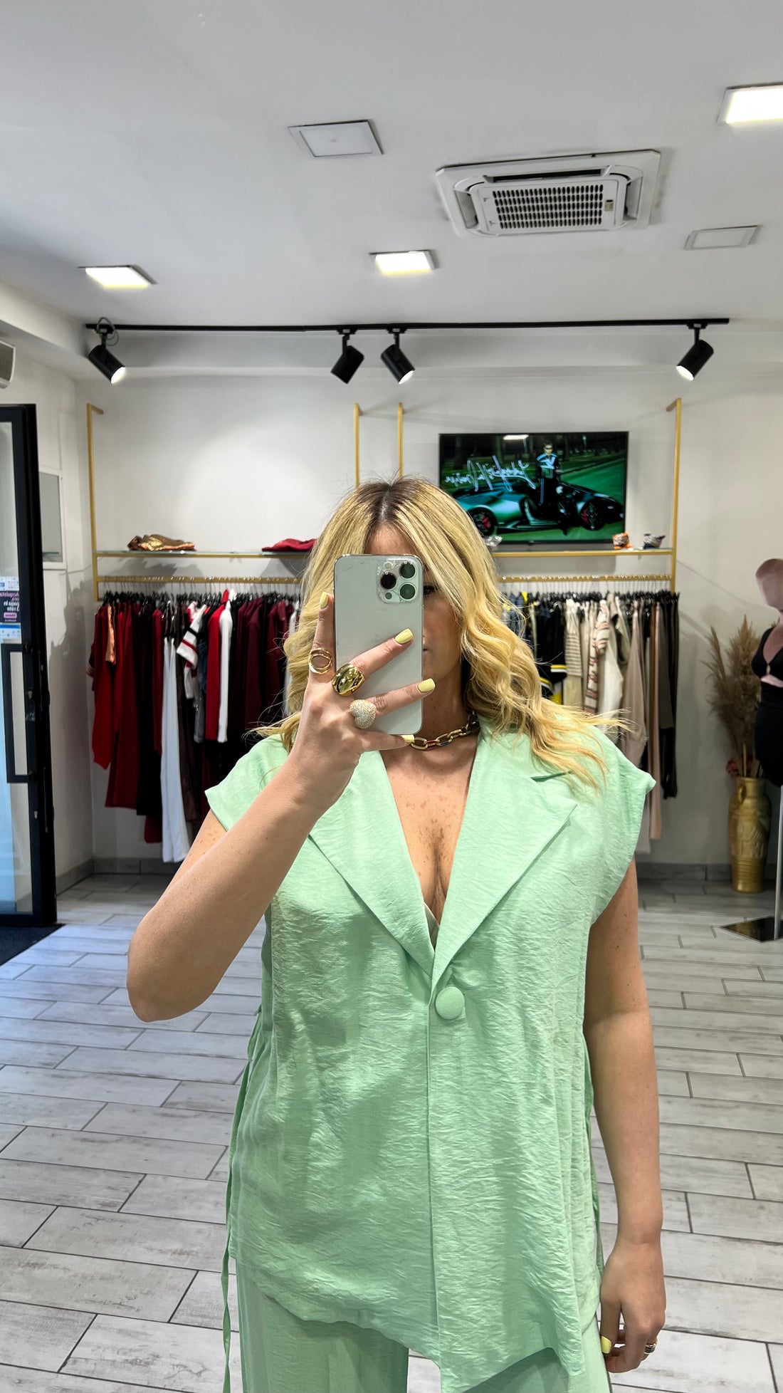 Coordinato Blossom Verde Acqua