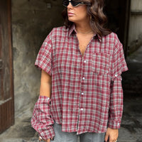 Camicia Willy Bordo/Grigia
