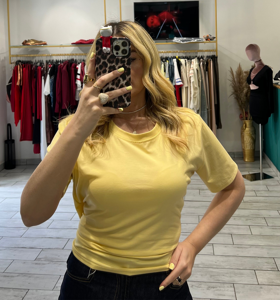 T-Shirt Alaia Gialla