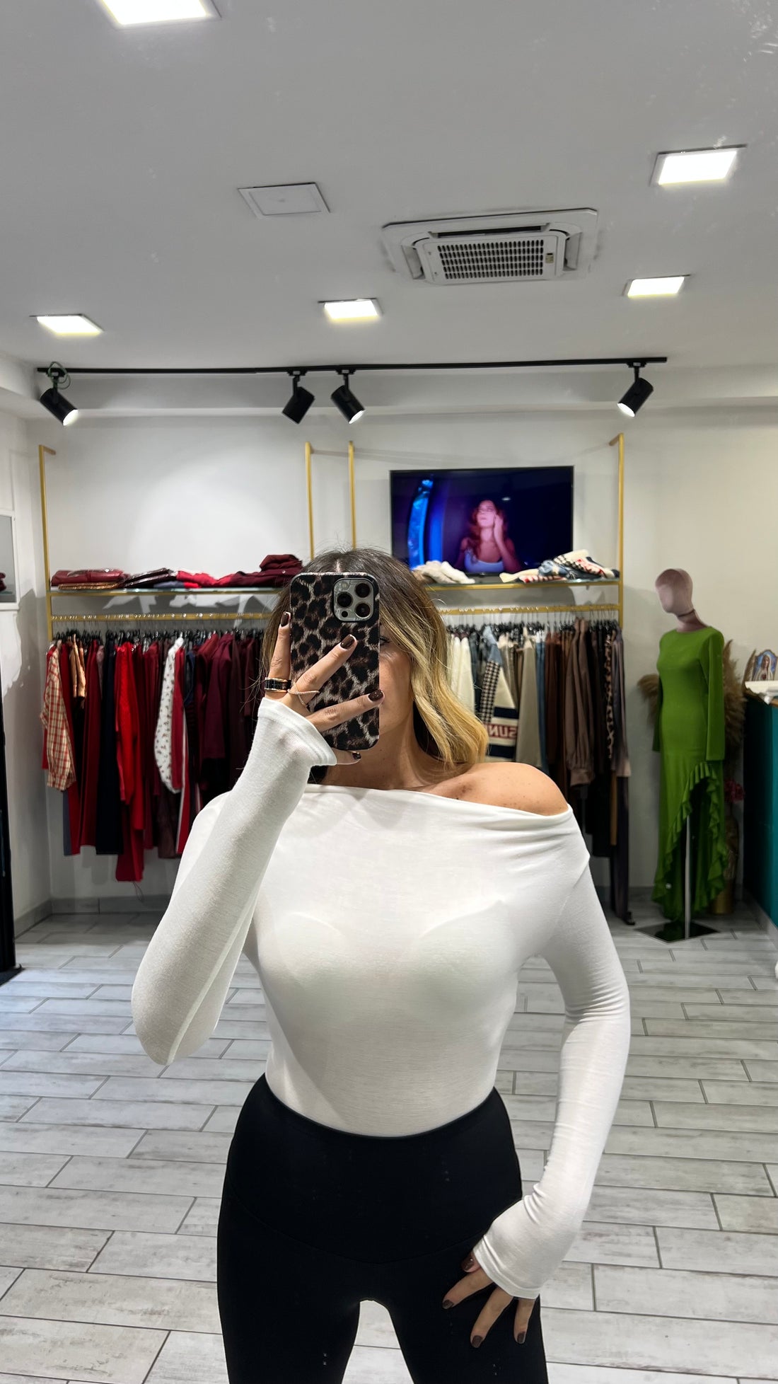 Maglia Fiore Bianca