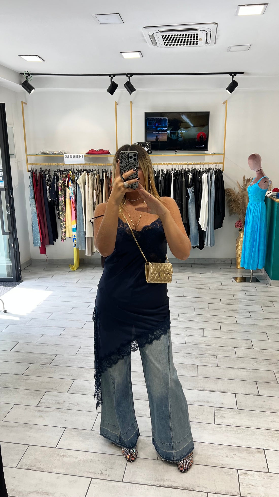 Mini Dress Shiry in raso