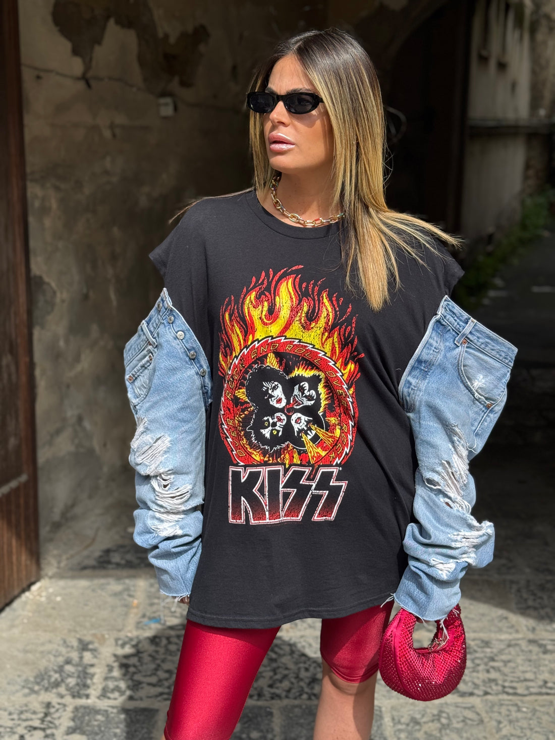 T-Shirt Rock Kiss Roll Levi’s