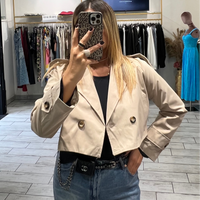 Trench Crop Mity Beige