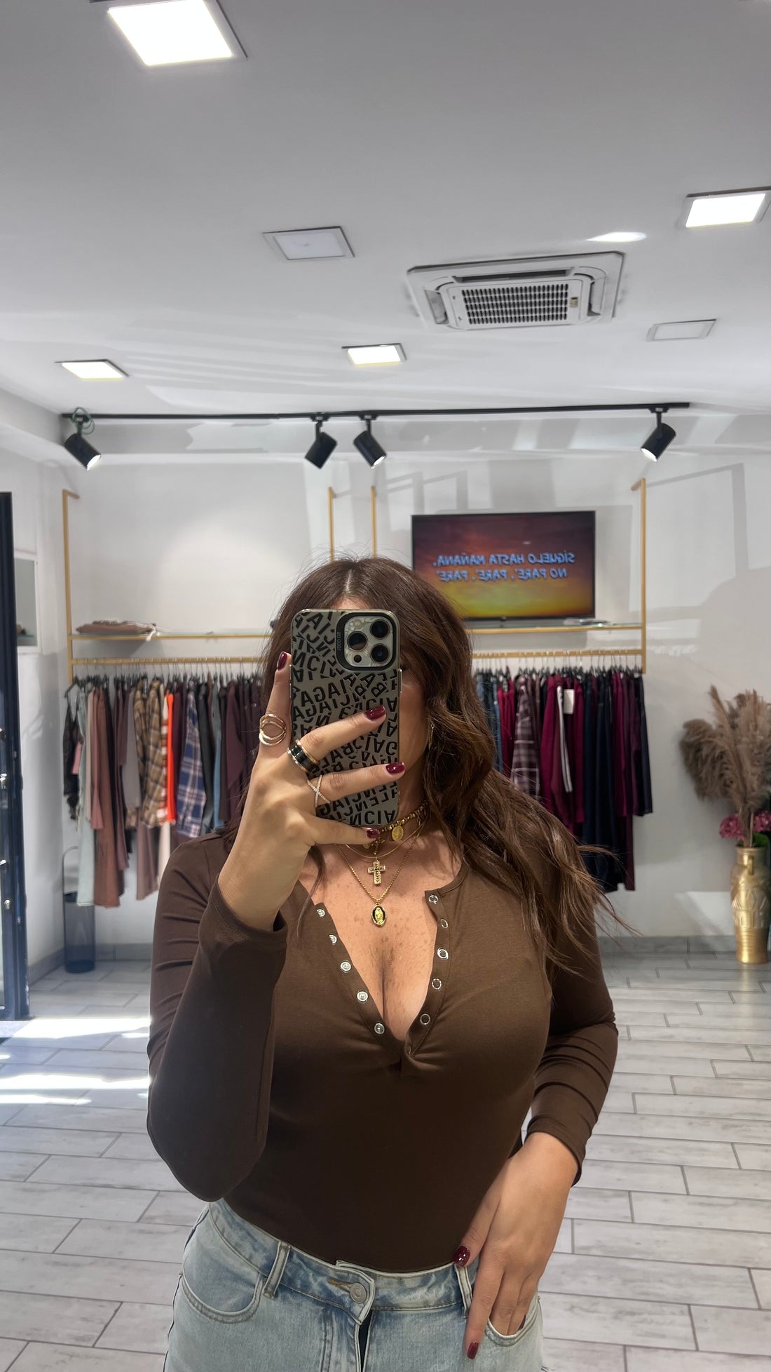 Maglia Serafina Marrone