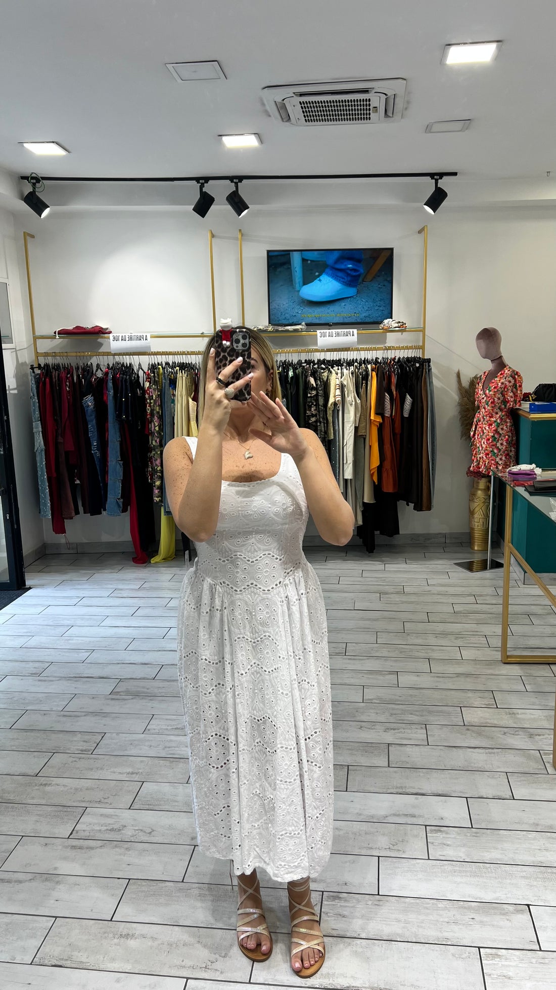 Dress Syl Bianco in pizzo San Gallo